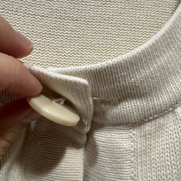 Crystal Kobe Cardigan Sweater 100% Cotton Button Front 3/4 Sleeve Women sz 2X - Picture 7 of 10